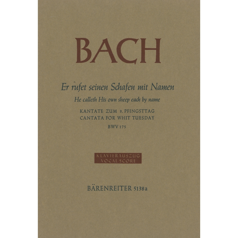 Bach J.S. - Cantata No.175: Er rufet seinen Schafen (BWV 175) (Urtext).