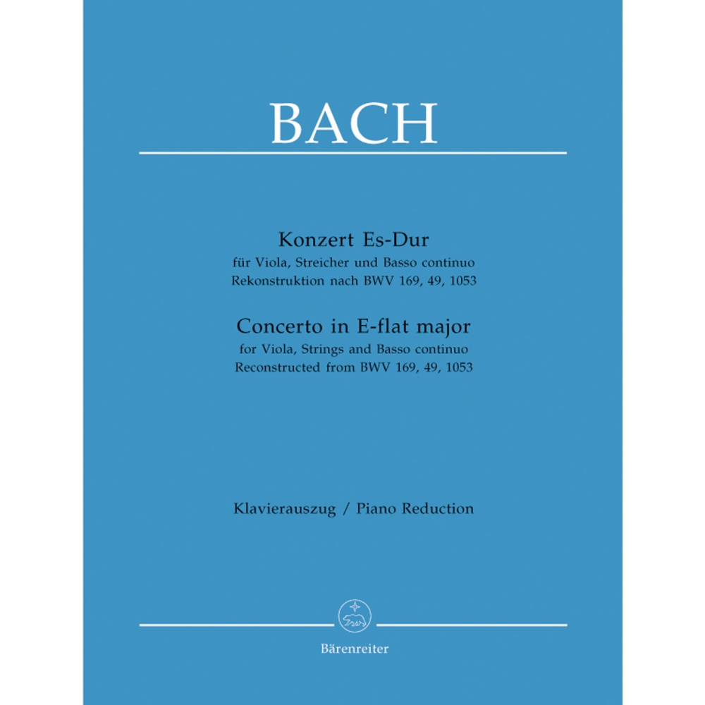 Bach, J.S - Concerto for Viola in E-flat major (reconstruction based on BWV 169, 49, 1053)