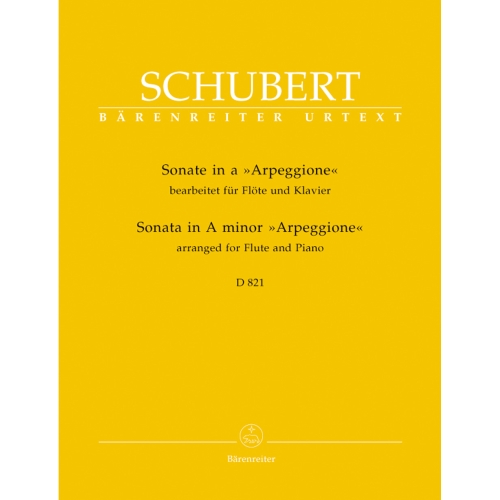 Schubert F. - Arpeggione Sonata in A minor (D.821) arranged for Flute.
