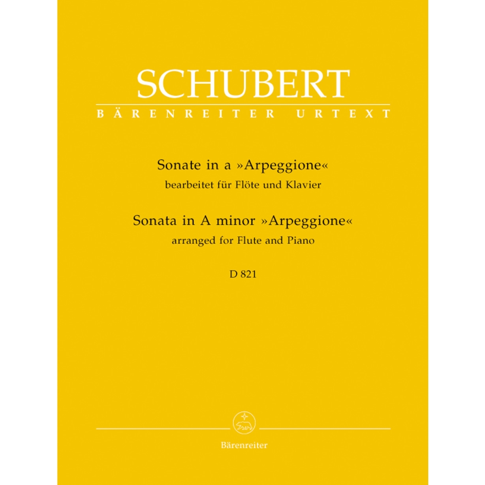 Schubert F. - Arpeggione Sonata in A minor (D.821) arranged for Flute.