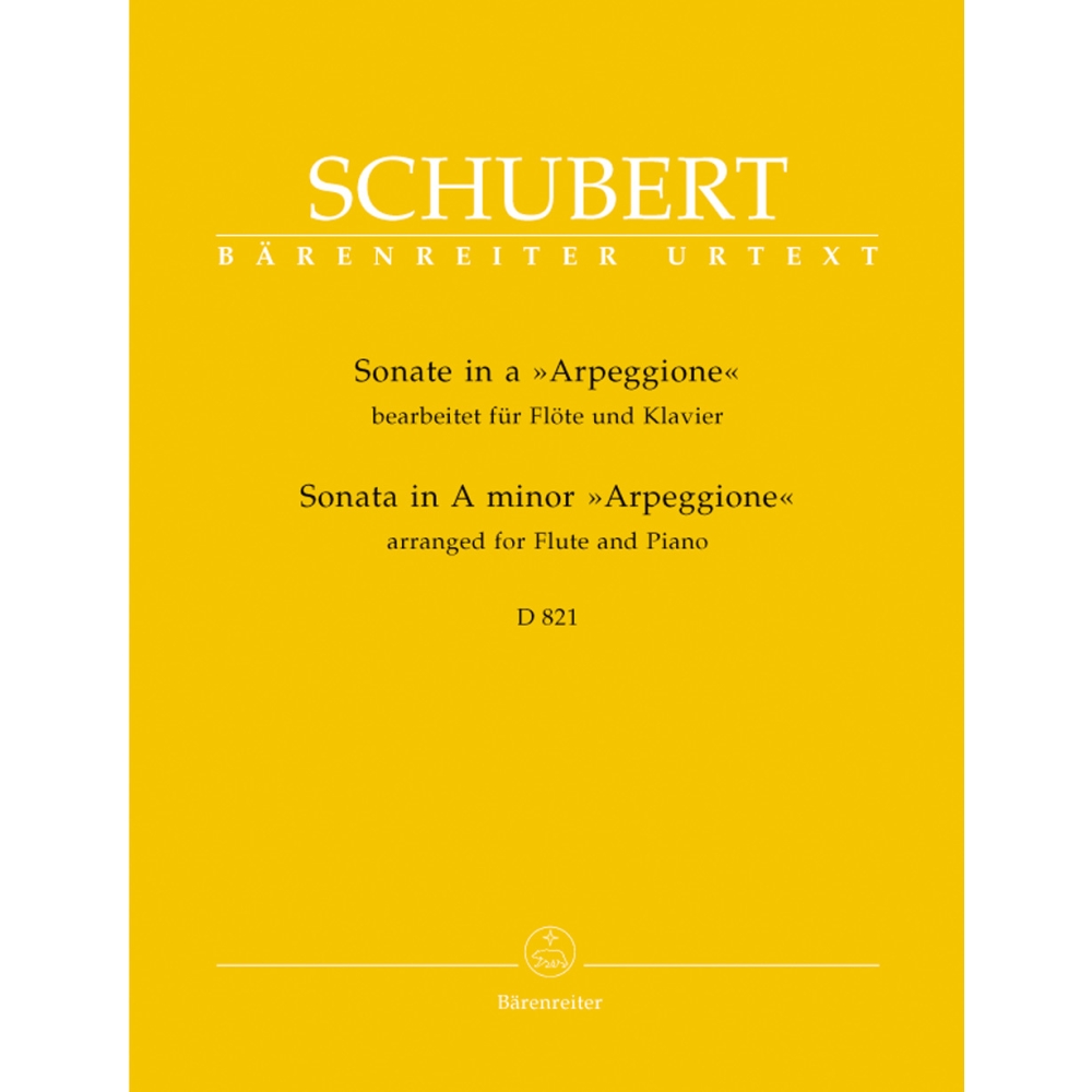 Schubert F. - Arpeggione Sonata in A minor (D.821) arranged for Flute.