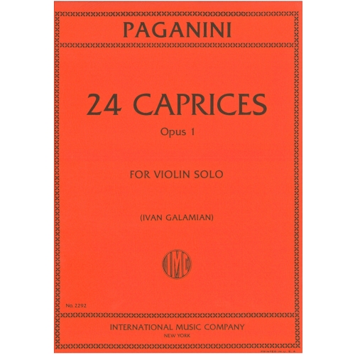 Paganini, Niccolo - 24 Caprices, op 1