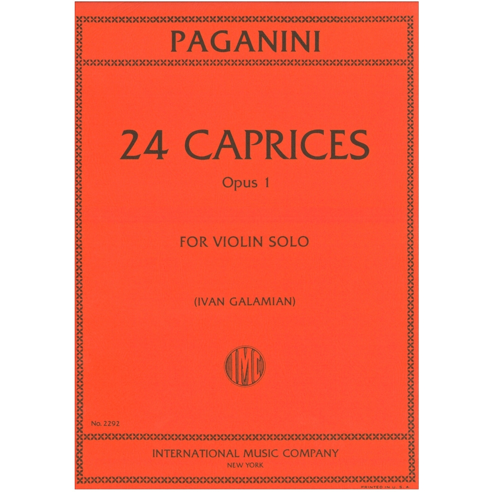 Paganini, Niccolo - 24 Caprices, op 1