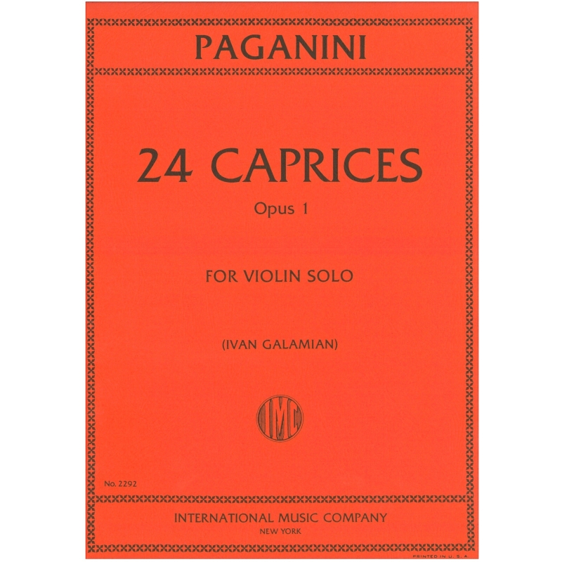 Paganini, Niccolo - 24 Caprices, op 1