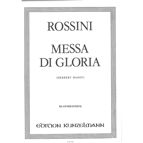 Rossini, Gioacchino - Messa di Gloria (v/score)