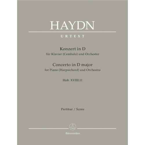 Haydn F.J. - Concerto for Piano (Harpsichord) in D (Hob.XVIII:11) (Urtext).
