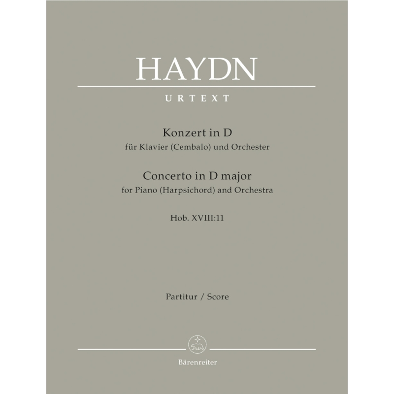 Haydn F.J. - Concerto for Piano (Harpsichord) in D (Hob.XVIII:11) (Urtext).