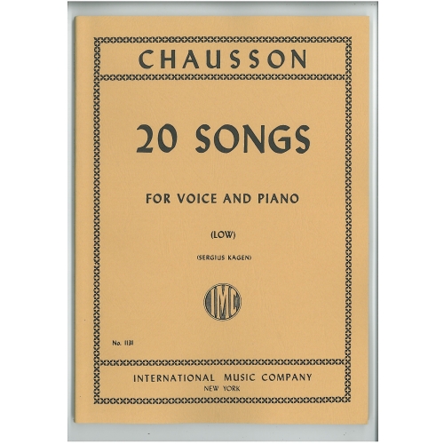 Chausson: 20 Songs (Low)