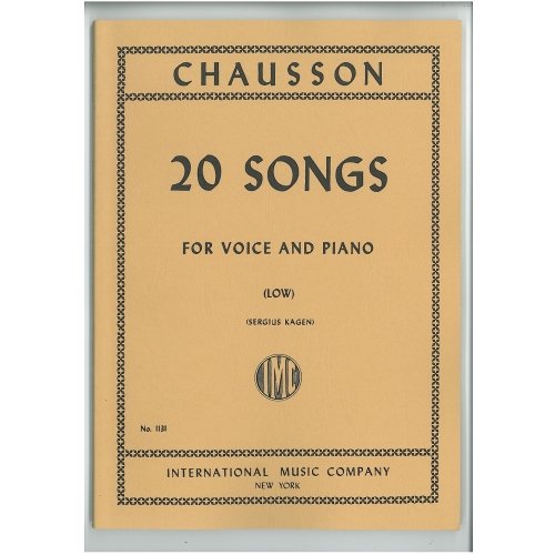 Chausson, Ernest - 20 Songs 