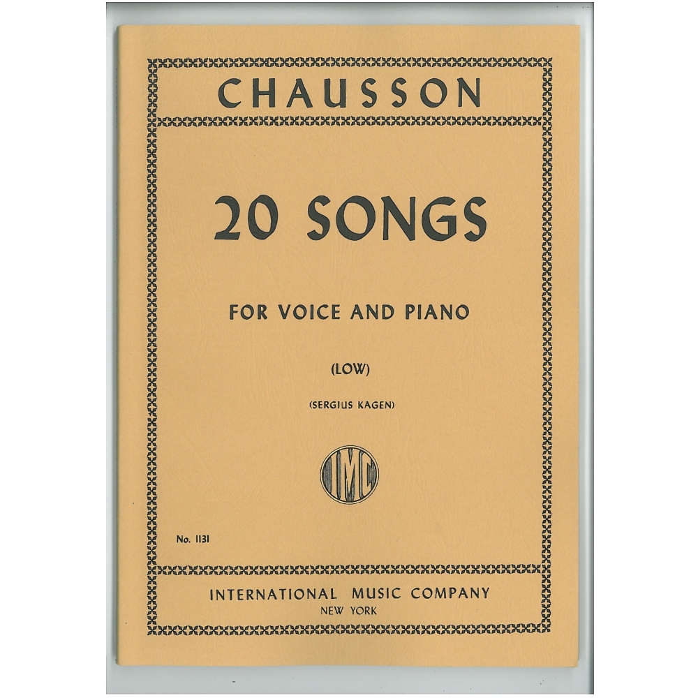 Chausson, Ernest - 20 Songs 