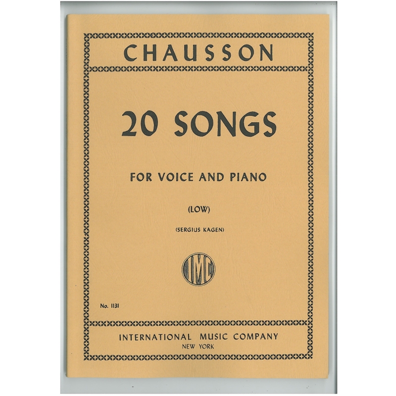 Chausson, Ernest - 20 Songs