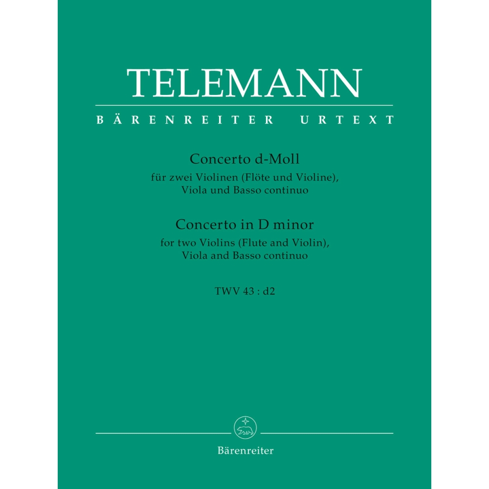 Telemann G.P. - Concerto in D minor (TWV 43:D4) (Urtext).
