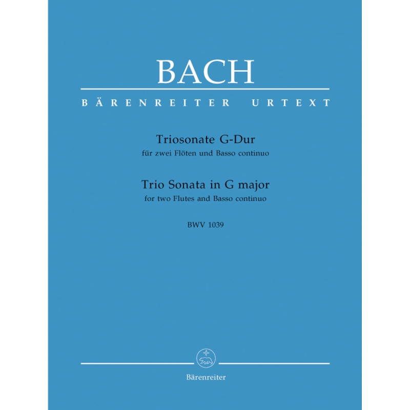 Bach J.S. - Trio Sonata in G (BWV 1039) (Urtext).