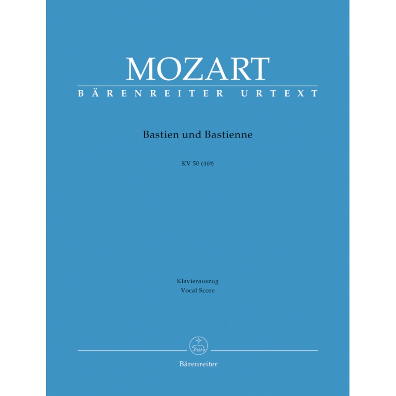 Mozart, W A - Bastien und Bastienne (complete opera) (G) (K.50) (K.46b) (Urtext).