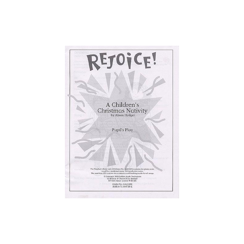 Hedger, Alison - Rejoice! A Children's Christmas Nativity