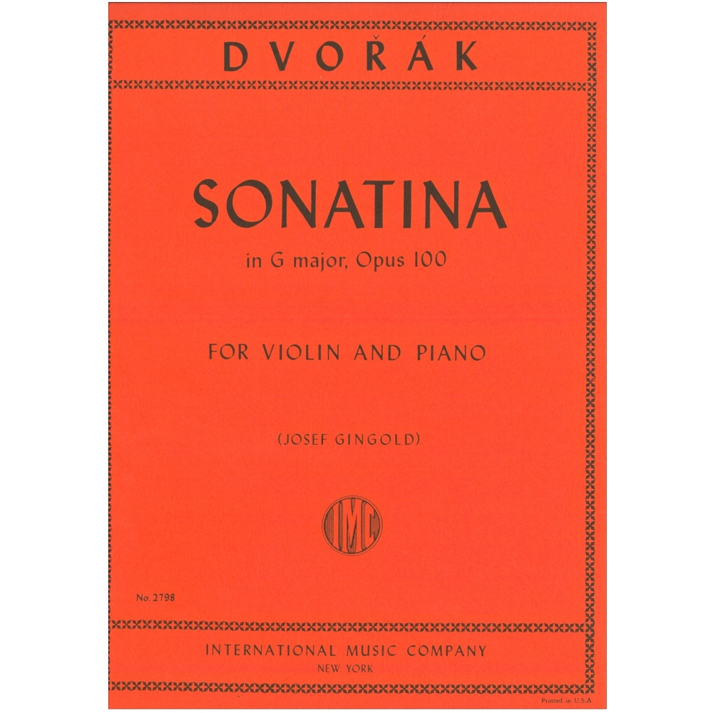 Dvorak, Antonin - Sonatina in G major, op 100