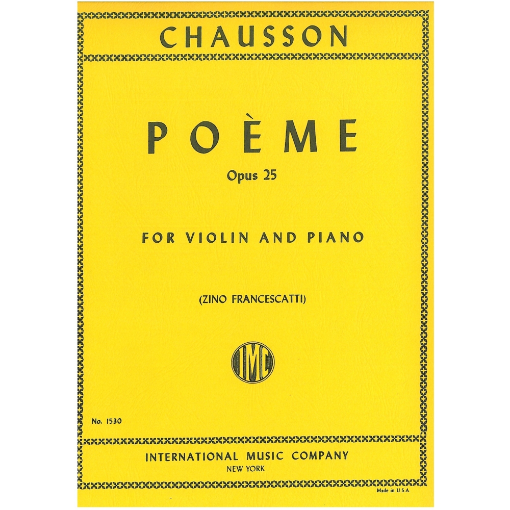 Chausson, Ernest - Poeme, op 25