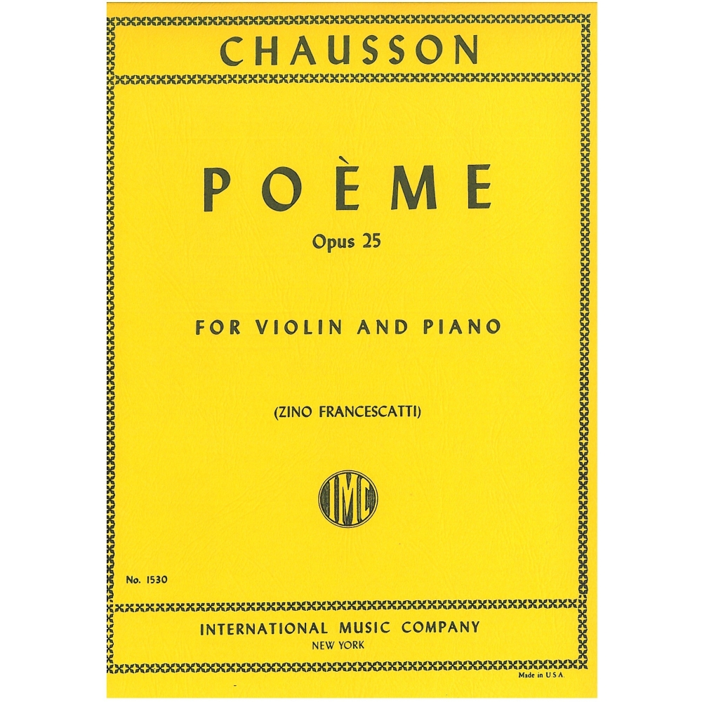 Chausson, Ernest - Poeme op.25 