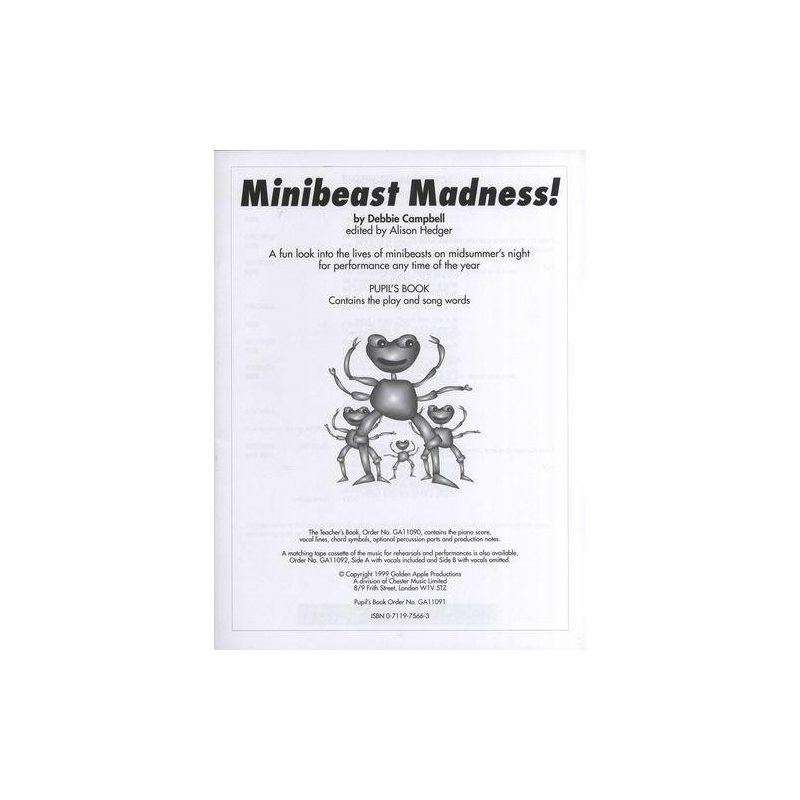 Campbell, Debbie - Minibeast Madness! - Pupil's Script