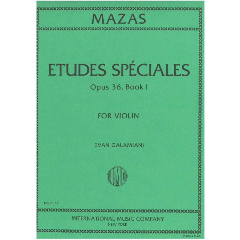 Mazas Etudes Speciales Op. 36 Book 1