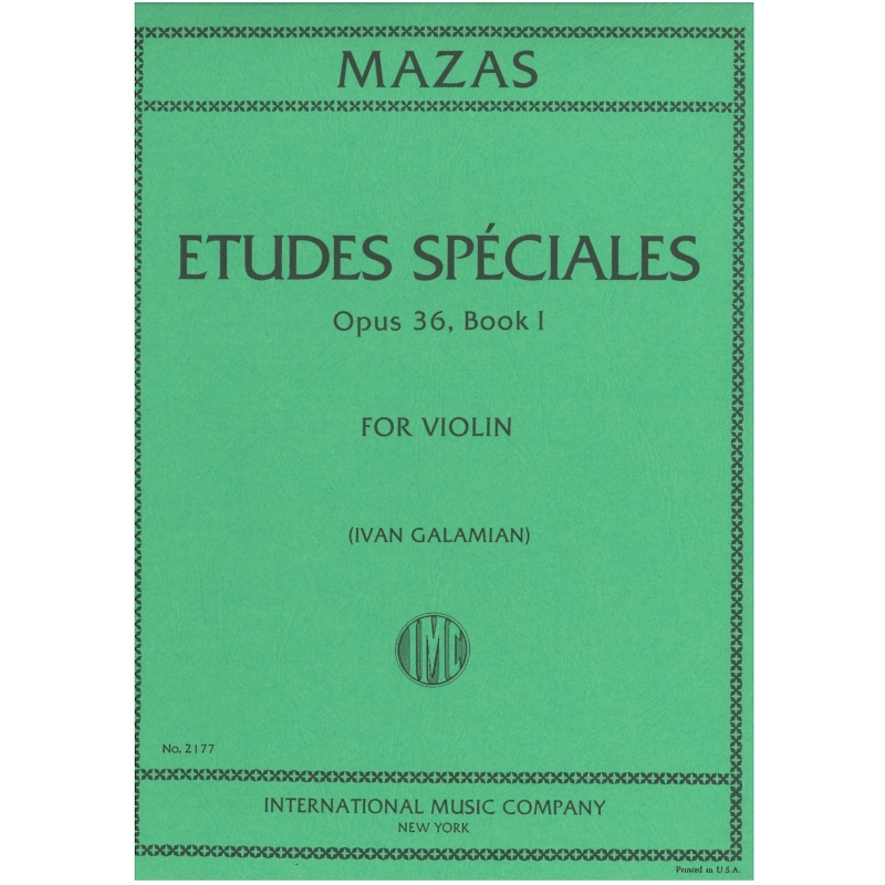 Mazas, Jacques-Féréol - Etudes Speciales op.36/1