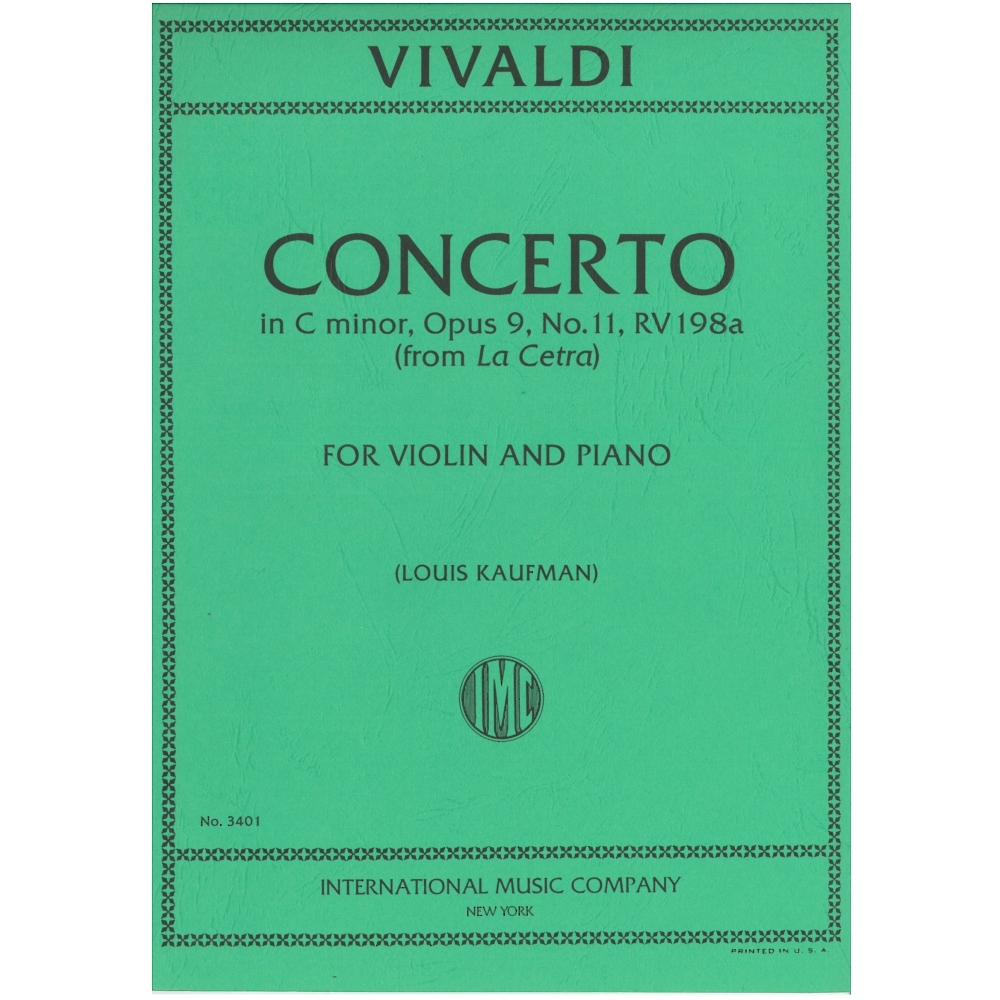 Vivaldi Concerto in C minor Op. 9 No. 11 RV198a