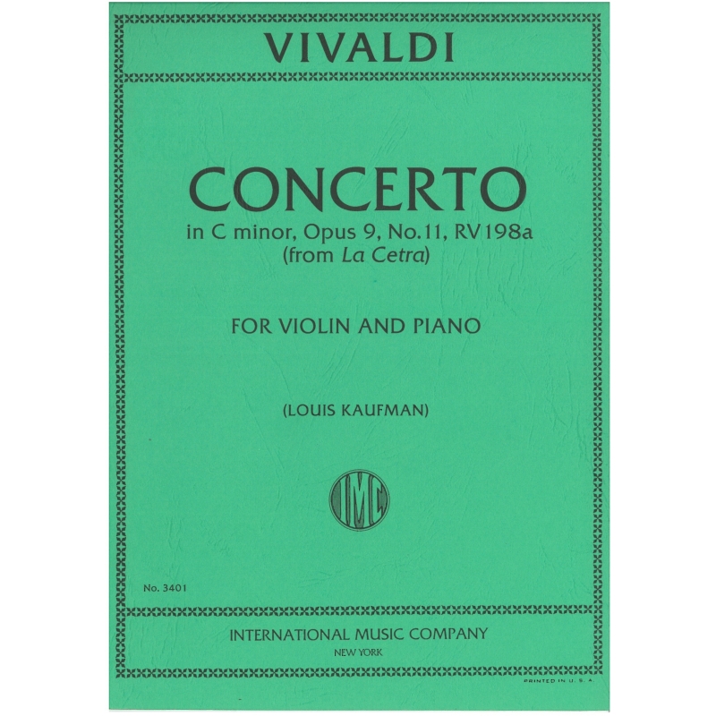 Vivaldi, Antonio - Violin Concerto C minor op.9/11 RV198a