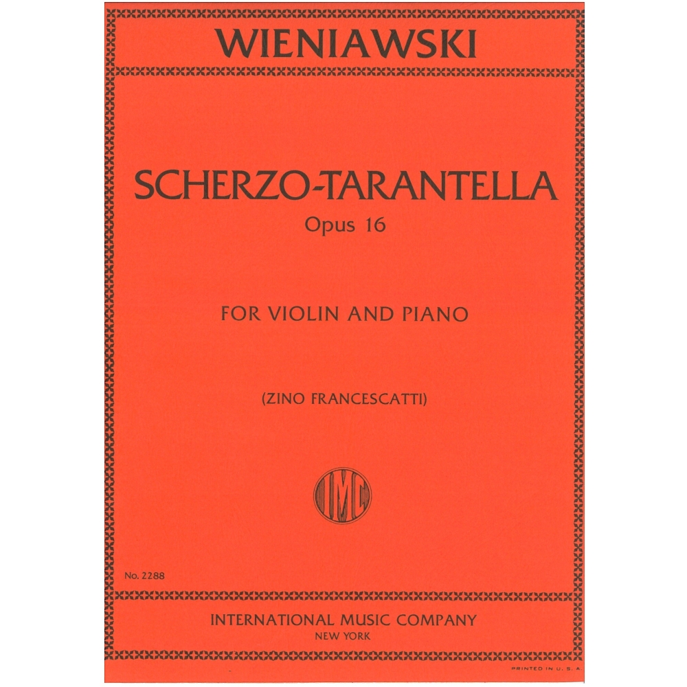 Wieniawski, Henryk - Scherzo-Tarantella op.16 