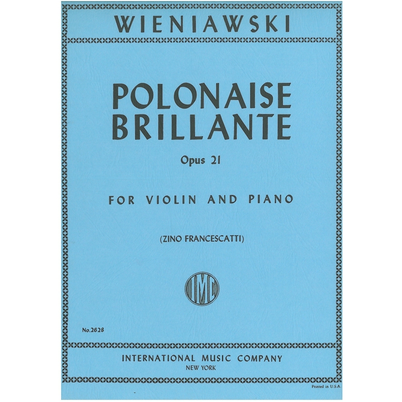 Wieniawski, Henryk - Polonaise Brillante A major op.21