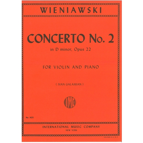 Wieniawski Concerto No. 2 in D minor Op. 22