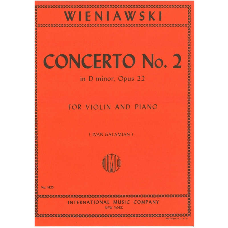 Wieniawski Concerto No. 2 in D minor Op. 22