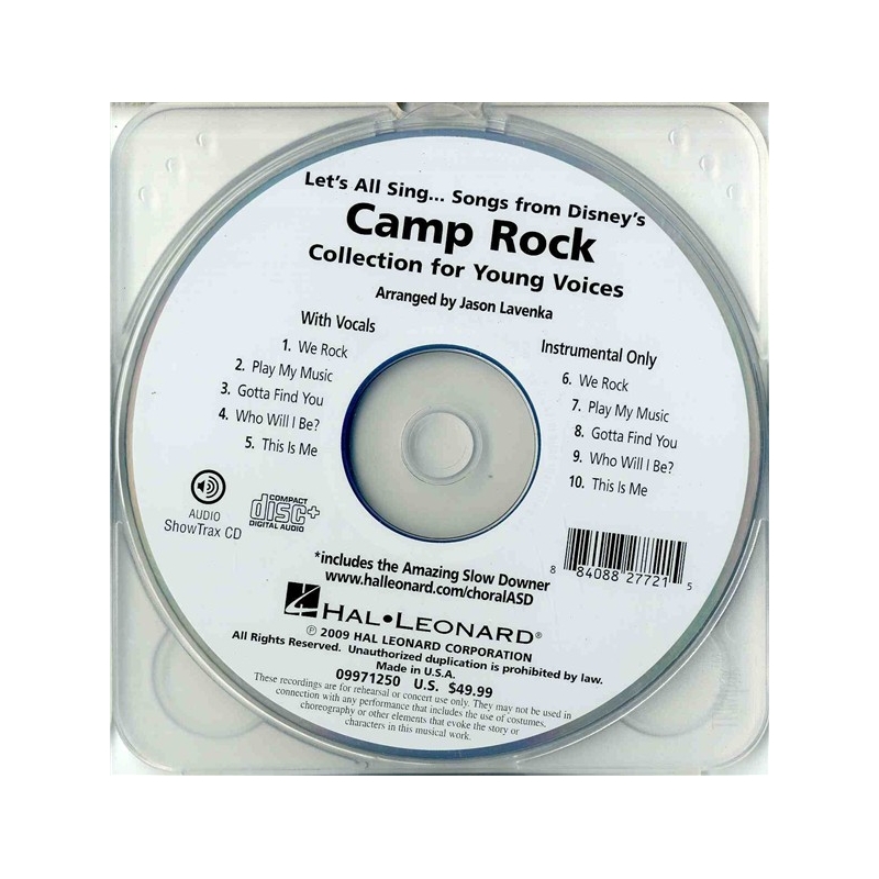 Let's All Sing Songs from Disney's Camp Rock: Expressive Art (Choral)