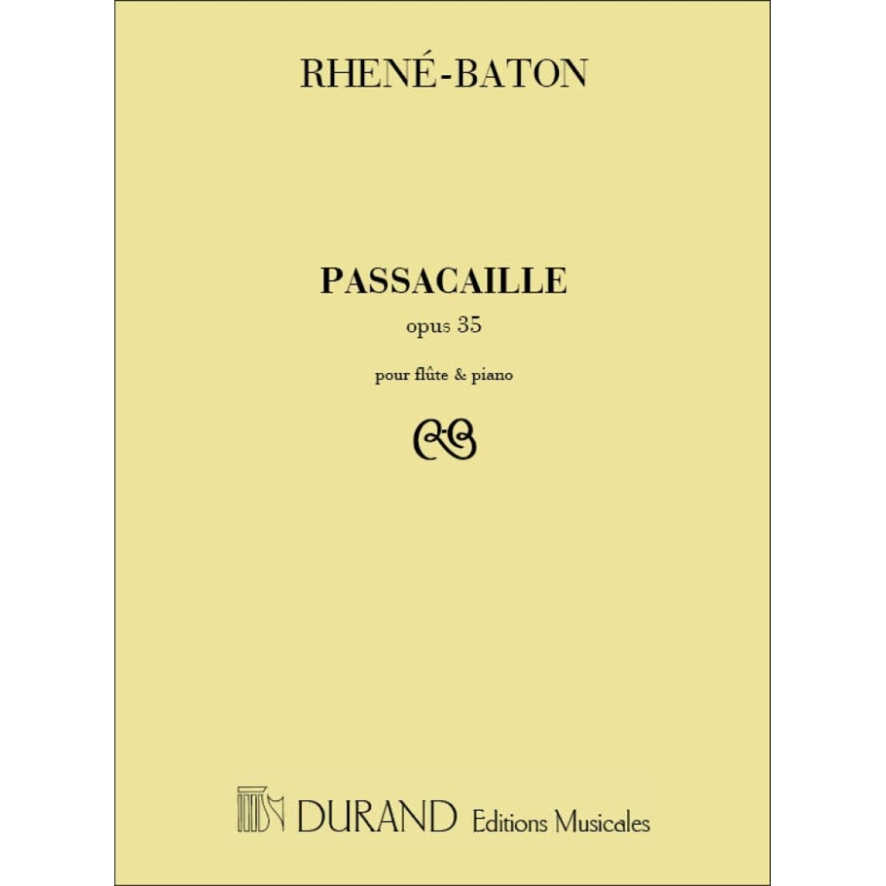 Rhené-Baton  -  Passacaille Op.35 (Flute and Piano)