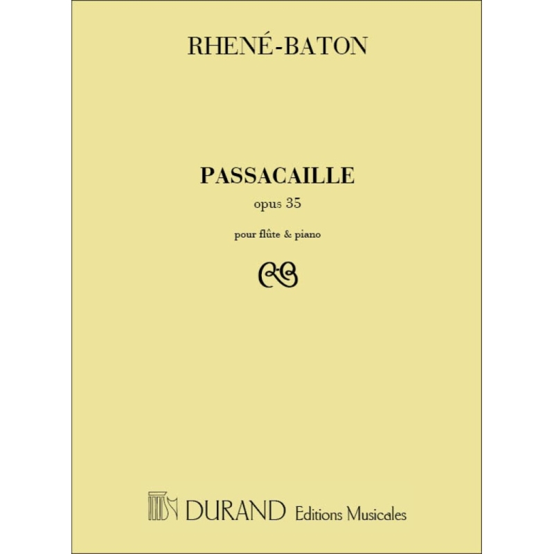 Rhené-Baton  -  Passacaille Op.35 (Flute and Piano)