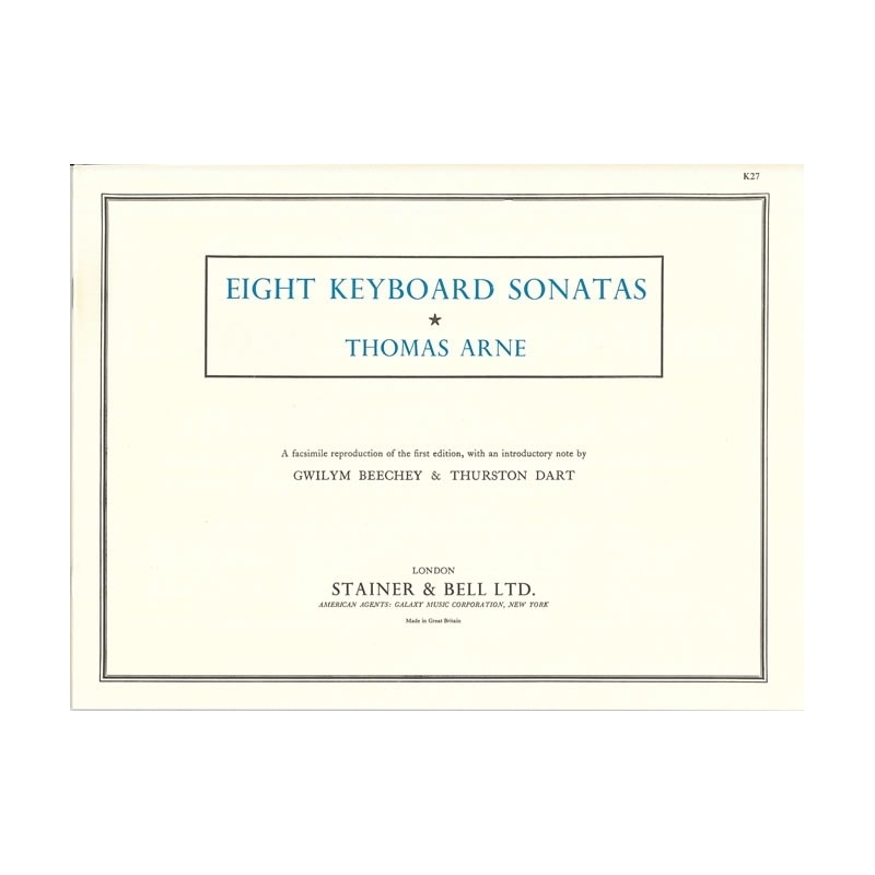 Arne, Thomas - Eight Sonatas