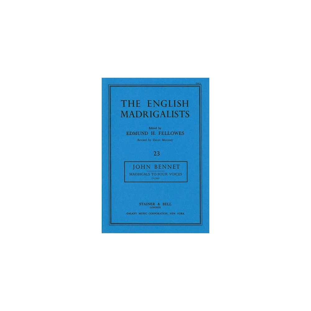 Bennett, John - Madrigals for Four Voices (1599)