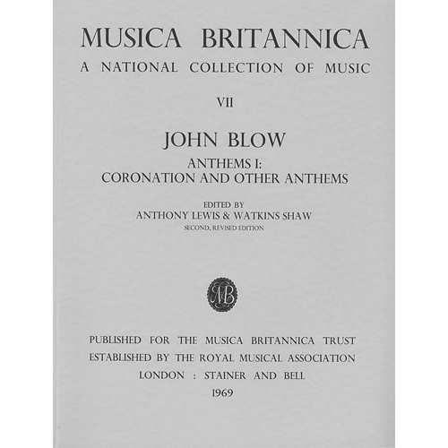 Blow, John - Anthems I:...