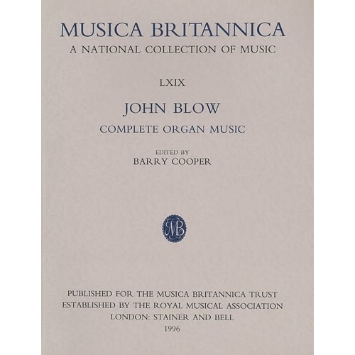 Blow, John - Complete Organ Music