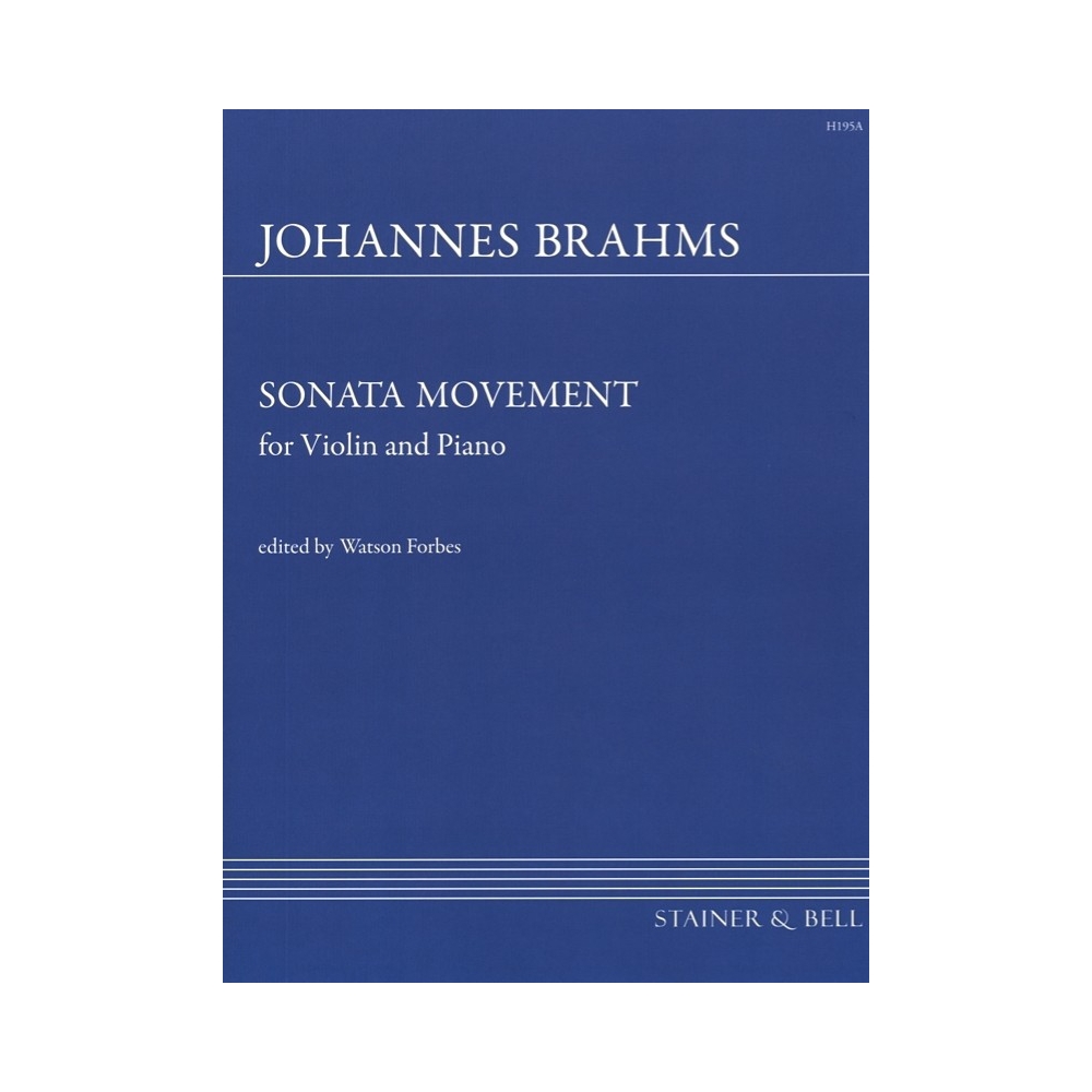 Brahms, J - Sonata Movement (Sonatensatz, 1853) with Piano