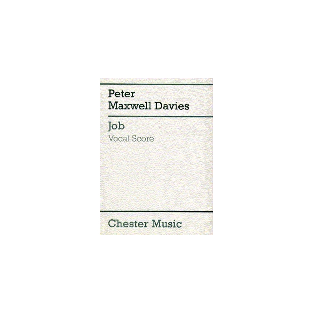 Davies, Peter Maxwell - Job (Vocal Score)