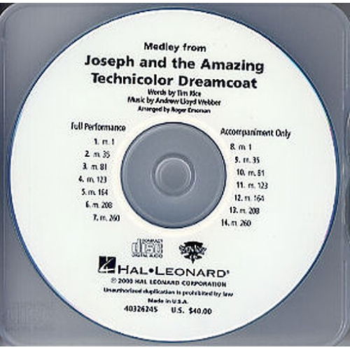 Andrew Lloyd Webber: Joseph And The Amazing Technicolor Dreamcoat Medley (Showtrax CD)