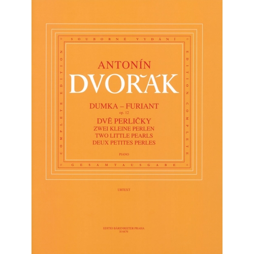 Dvorak A. - Dumka - Furiant op. 12 / Two Little Pearls (B 156)