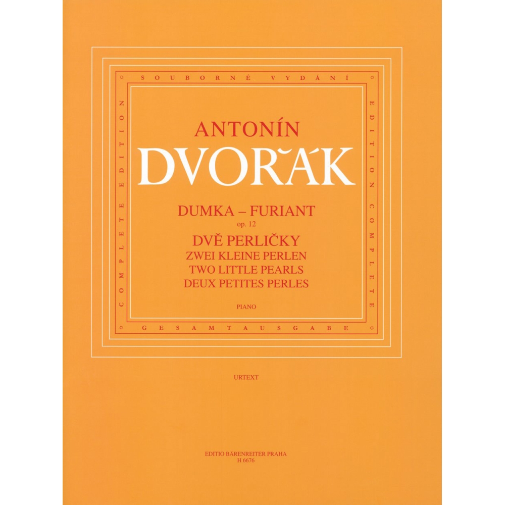 Dvorak A. - Dumka - Furiant op. 12 / Two Little Pearls (B 156)