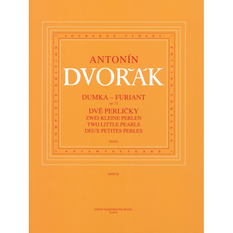 Dvorak A. - Dumka - Furiant op. 12 / Two Little Pearls (B 156)