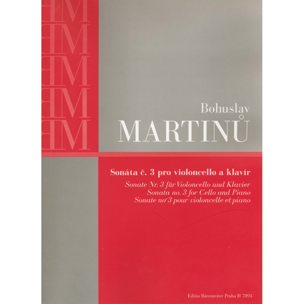 Martinu B. - Sonata no. 3 for Cello and Piano