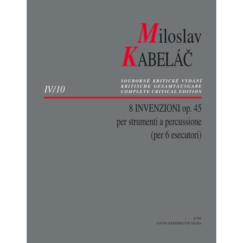 Kabelac M. - 8 Invenzioni Op. 45