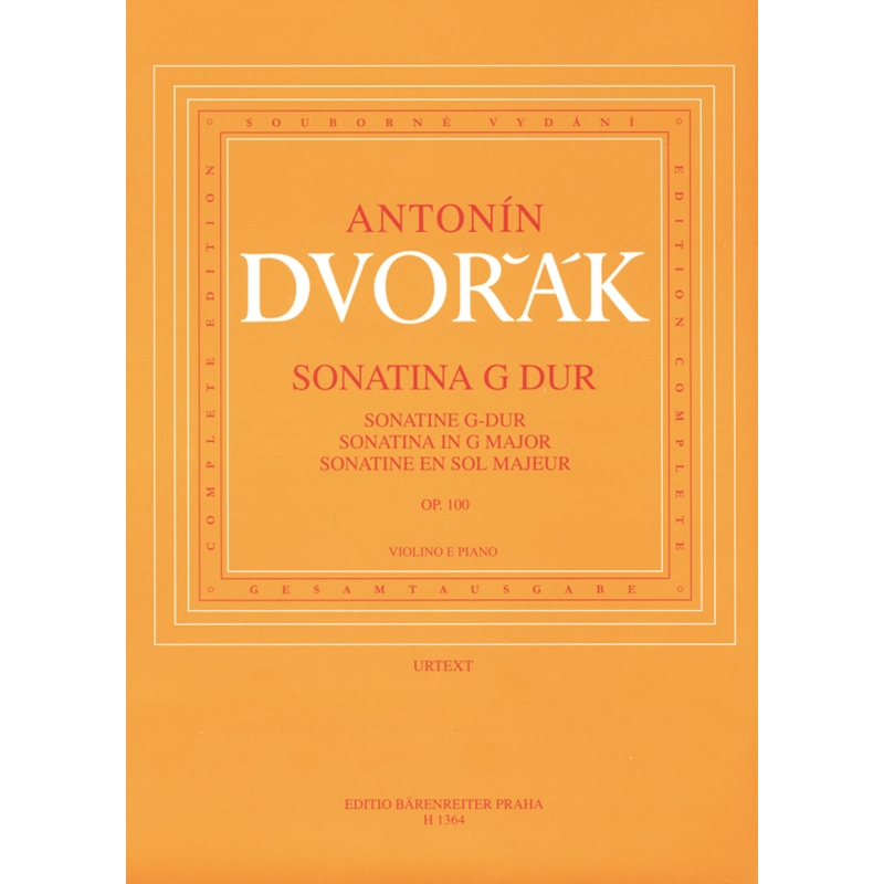 Dvorak A. - Sonatina in G major Op. 100
