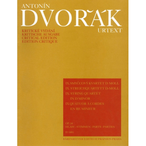 Dvorak A. - String Quartet No. 9 in D minor Op. 34