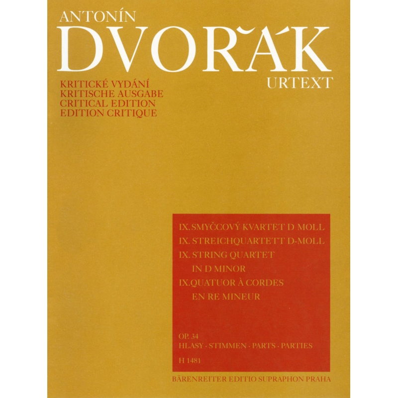 Dvorak A. - String Quartet No. 9 in D minor Op. 34
