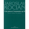 Kocian J. - Trois pieces d impresion op. 18